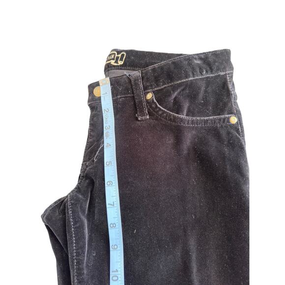 Robin's Jean Casual Black Velvet Studded Grunge Garbot Bootcut Pants Size 29 - Picture 11 of 13